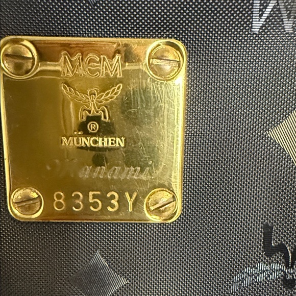 MCM Black Tote with Gold Details with COA - Picture 12 of 12